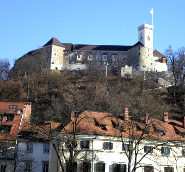 castle Ljubljana, picture from town